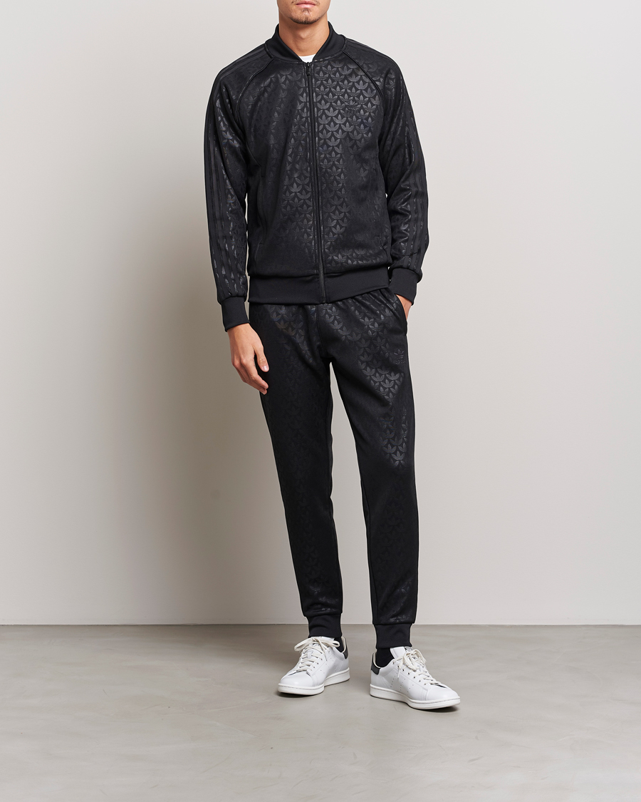 Hombres | Jerséis y prendas de punto | adidas Originals | Monogram Full Zip Black