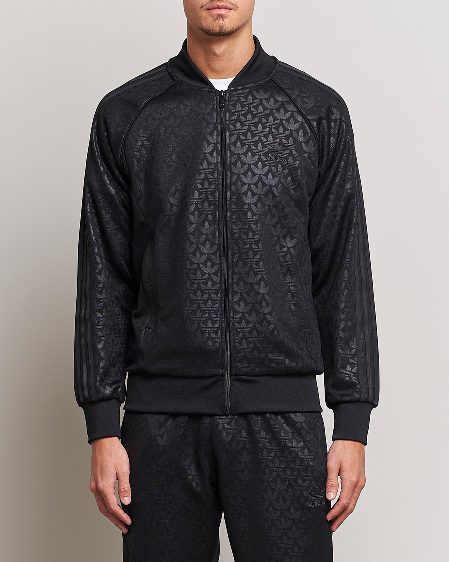 Hombres | Jerséis y prendas de punto | adidas Originals | Monogram Full Zip Black