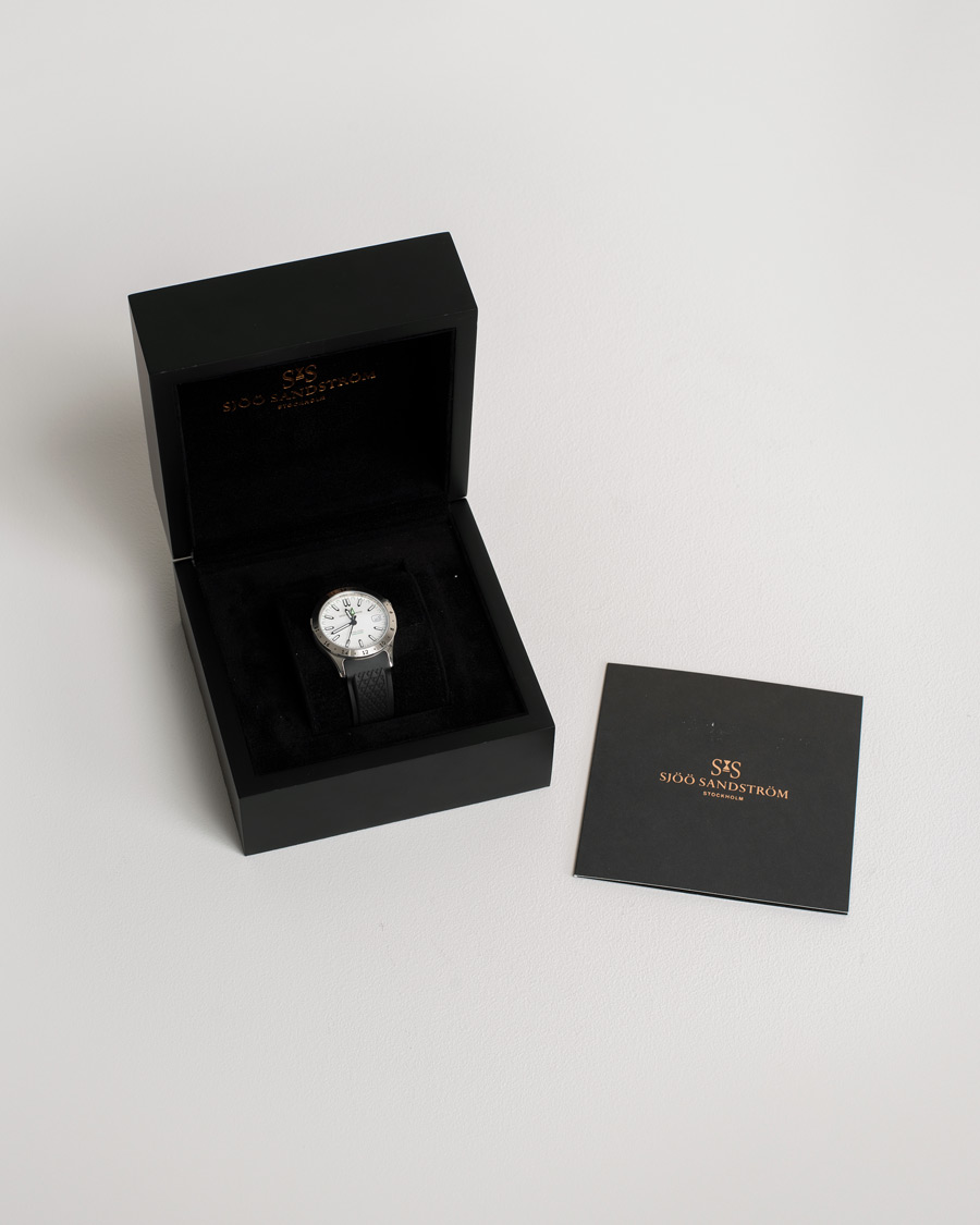 Hombres | Sjöö Sandström Pre-Owned Royal Steel Worldtimer 36mm SS-1836-WT | Sjöö Sandström Pre-Owned | Royal Steel Worldtimer 36mm SS-1836-WT