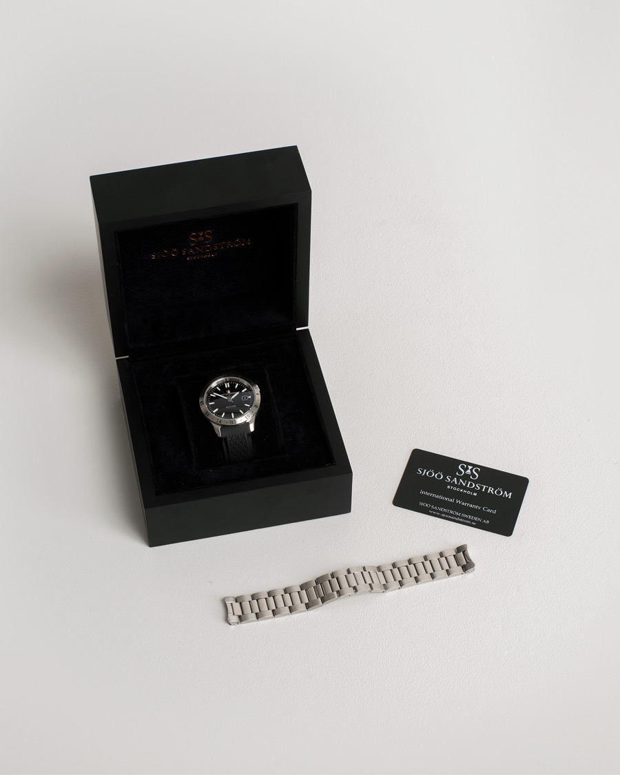 Hombres | Sjöö Sandström Pre-Owned Royal Steel Worldtimer 41mm SS-1841-WT | Sjöö Sandström Pre-Owned | Royal Steel Worldtimer 41mm SS-1841-WT