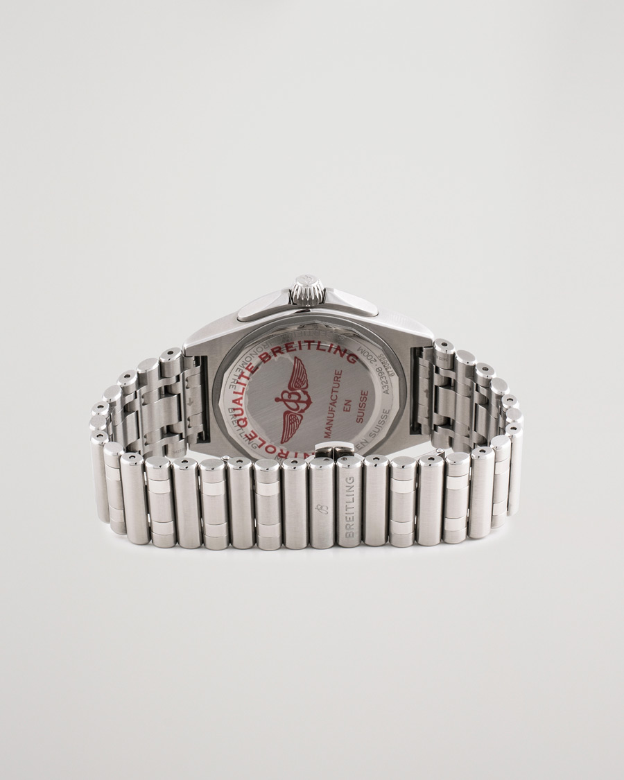 Hombres | Breitling Pre-Owned Chronomat GMT 40 A32398 Steel White | Breitling Pre-Owned | Chronomat GMT 40 A32398 Steel White