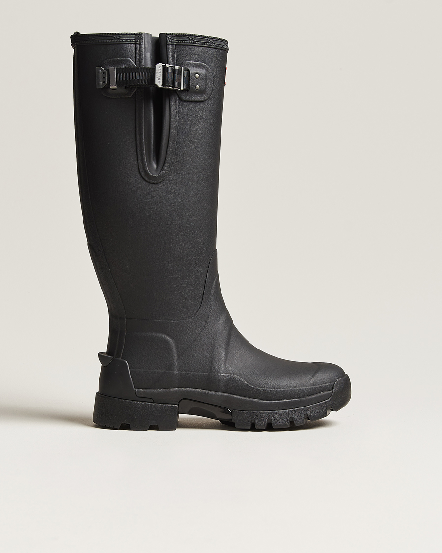Hombres | Sobrecubiertas | Hunter Boots | Balmoral Side Adjustable Neo Boot Black