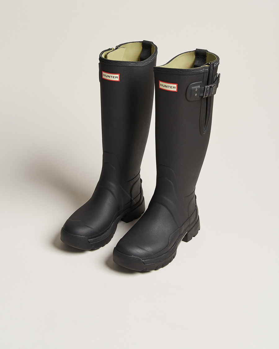 Hombres |  | Hunter Boots | Balmoral Side Adjustable Neo Boot Black