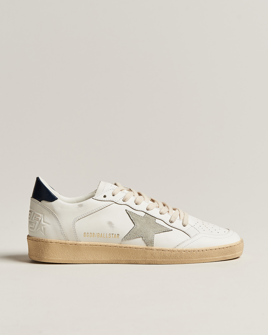Hombres | Golden Goose Deluxe Brand Ball Star Sneakers White/Ice | Golden Goose | Deluxe Brand Ball Star Sneakers White/Ice