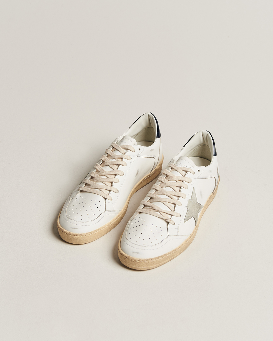 Hombres | Golden Goose Deluxe Brand Ball Star Sneakers White/Ice | Golden Goose | Deluxe Brand Ball Star Sneakers White/Ice