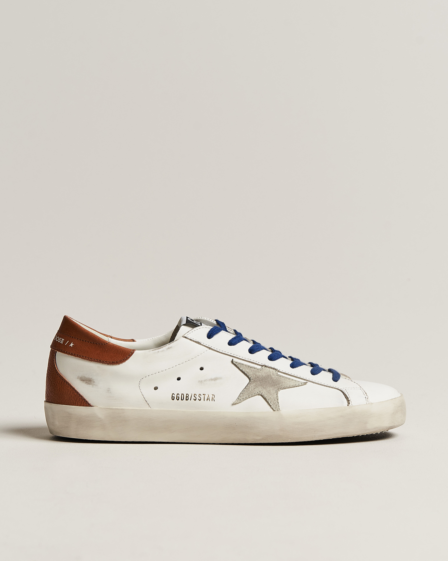 Hombres | Golden Goose Deluxe Brand Super-Star Sneakers White/Ice | Golden Goose | Deluxe Brand Super-Star Sneakers White/Ice