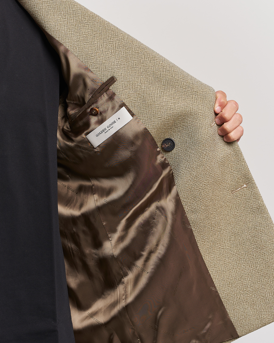 Hombres | Blazers | Golden Goose | Deluxe Brand Double Breasted Blazer Beige