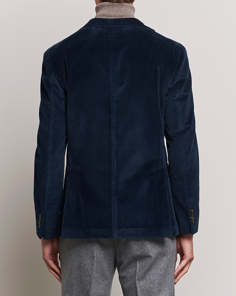 Hombres | Blazers | Boglioli | K Jacket Corduroy Blazer Navy