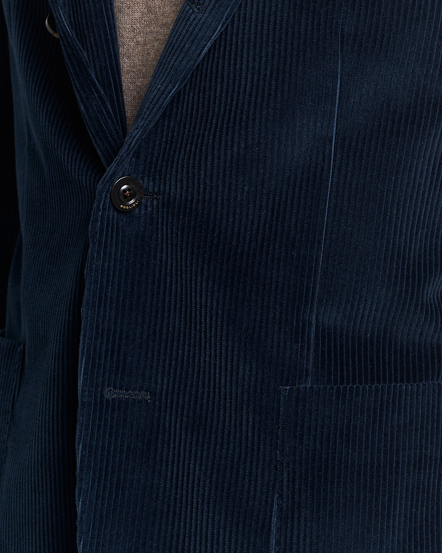 Hombres | Blazers | Boglioli | K Jacket Corduroy Blazer Navy
