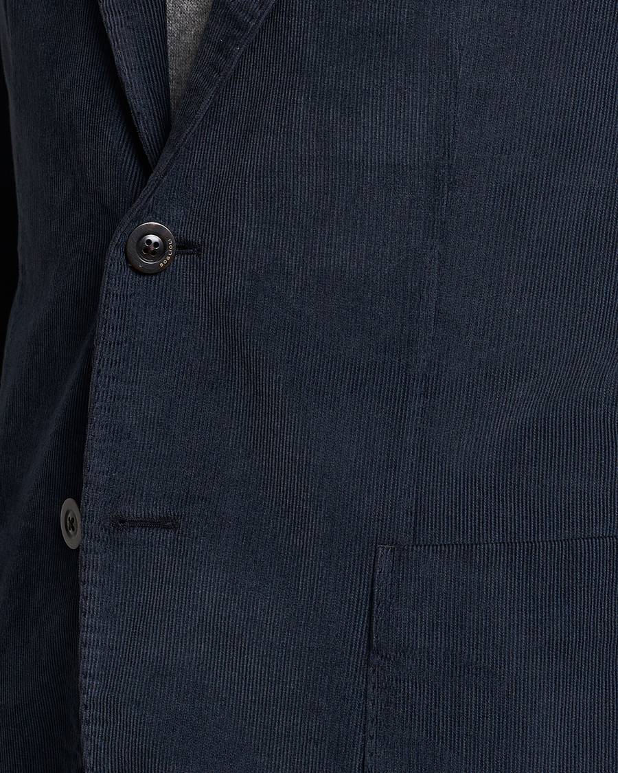 Hombres | Trajes | Boglioli | K Jacket Baby Corduroy Suit Navy