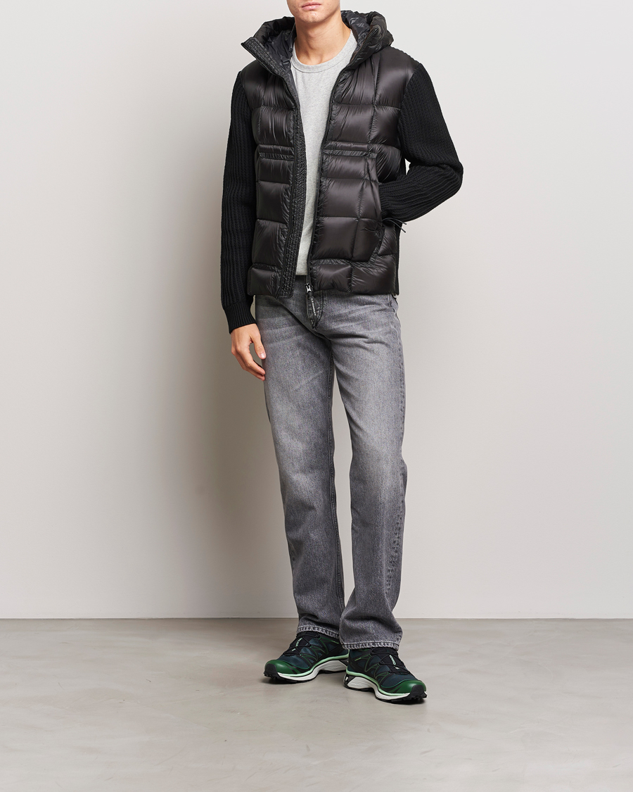 Hombres | Abrigos y chaquetas | C.P. Company | Merino Wool Padded Hybrid Hood Jacket Black