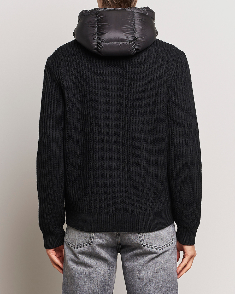 Hombres | Abrigos y chaquetas | C.P. Company | Merino Wool Padded Hybrid Hood Jacket Black