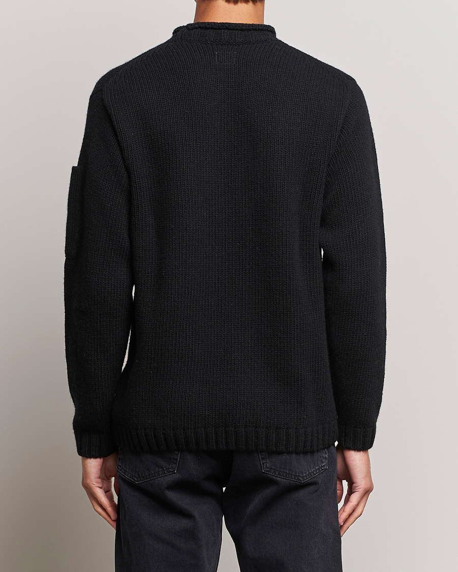 Hombres | Jerséis y prendas de punto | C.P. Company | Knitted Lambswool Turtleneck Black