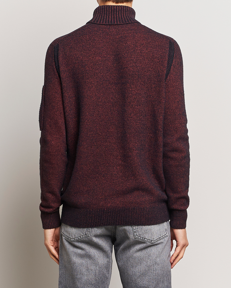 Hombres | Jerséis y prendas de punto | C.P. Company | Fleece Knit Rollneck Red