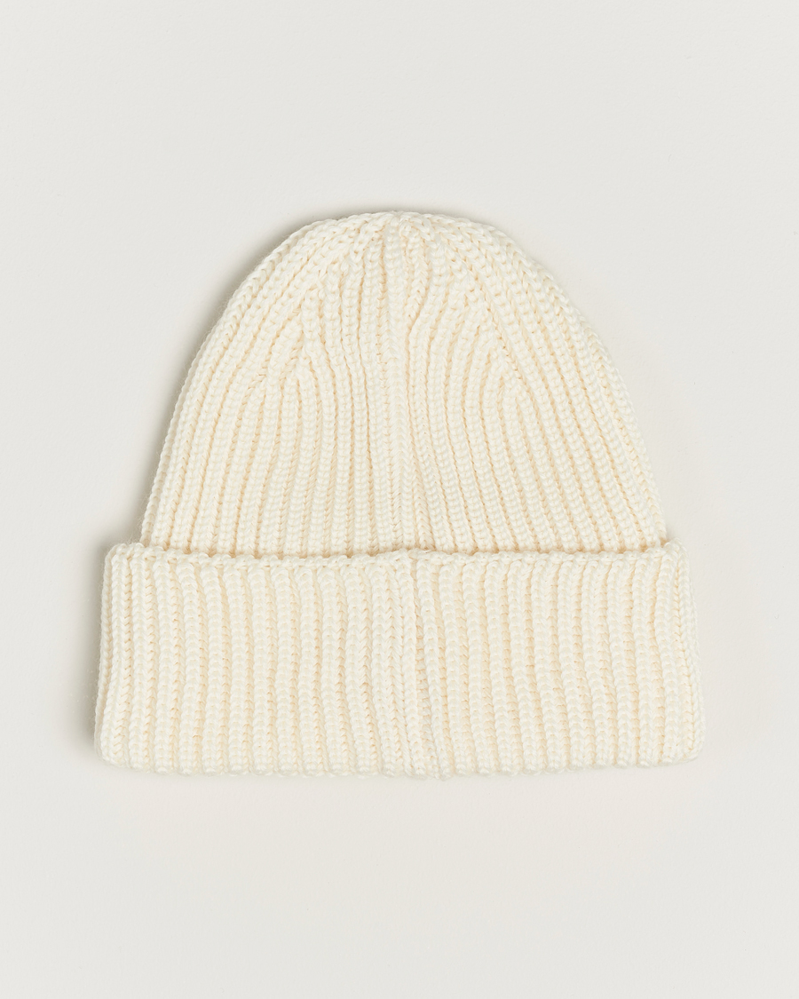 Hombres | C.P. Company Knitted Merino Goggle Beanie White | C.P. Company | Knitted Merino Goggle Beanie White