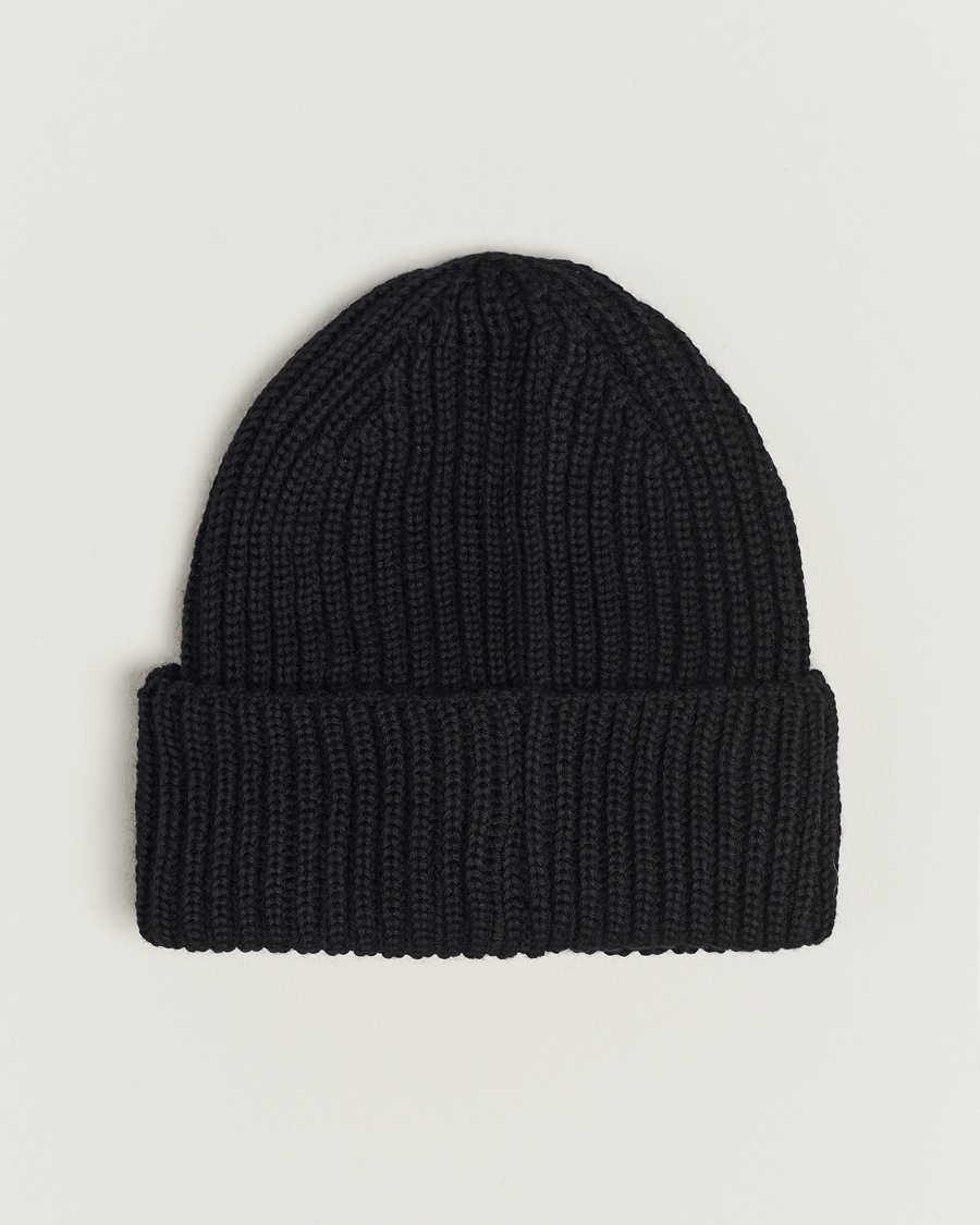 Hombres | C.P. Company Knitted Merino Goggle Beanie Black | C.P. Company | Knitted Merino Goggle Beanie Black