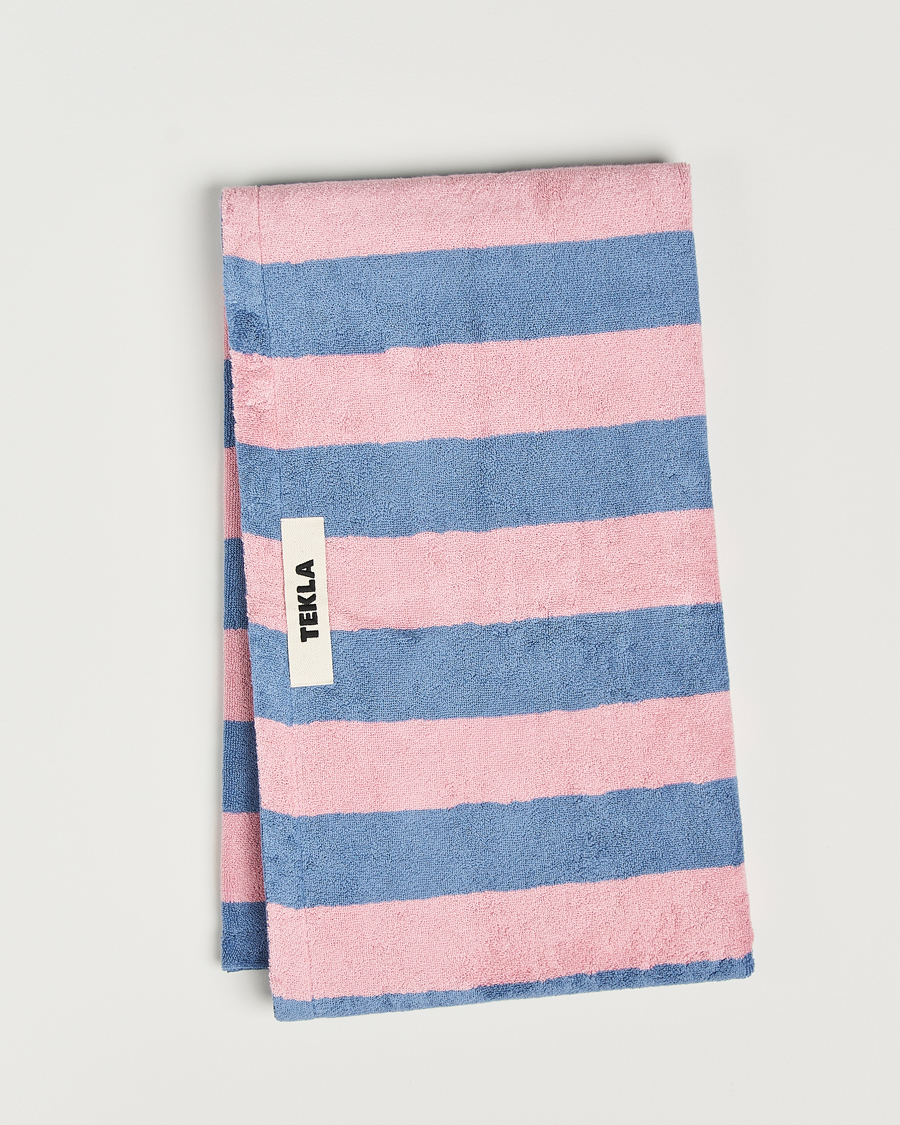 Hombres | Tekla Organic Terry Beach Towel Deck Stripes | Tekla | Organic Terry Beach Towel Deck Stripes