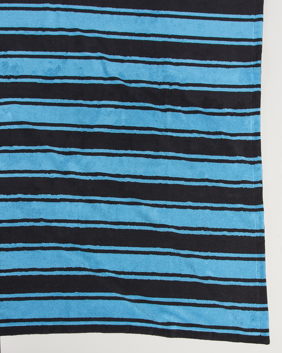 Hombres |  | Tekla | Organic Terry Beach Towel Liquorice Stripes