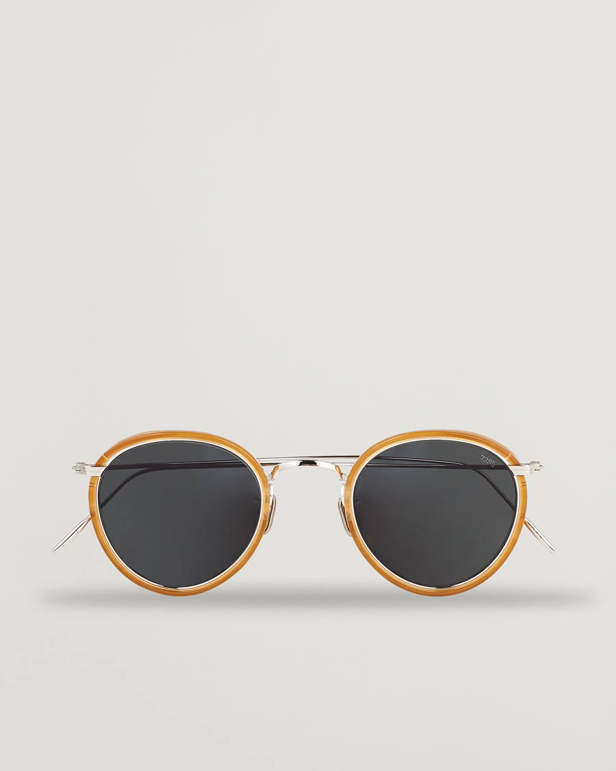 Hombres | Eyevan 7285 717E Sunglasses Silver Honey | EYEVAN 7285 | 717E Sunglasses Silver Honey