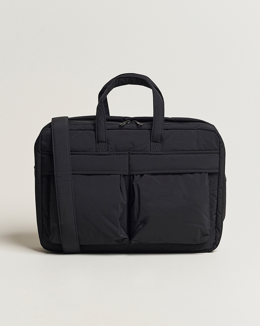 Hombres | mazi untitled AM Bag 02 Nylon Briefcase Black | mazi untitled | AM Bag 02 Nylon Briefcase Black