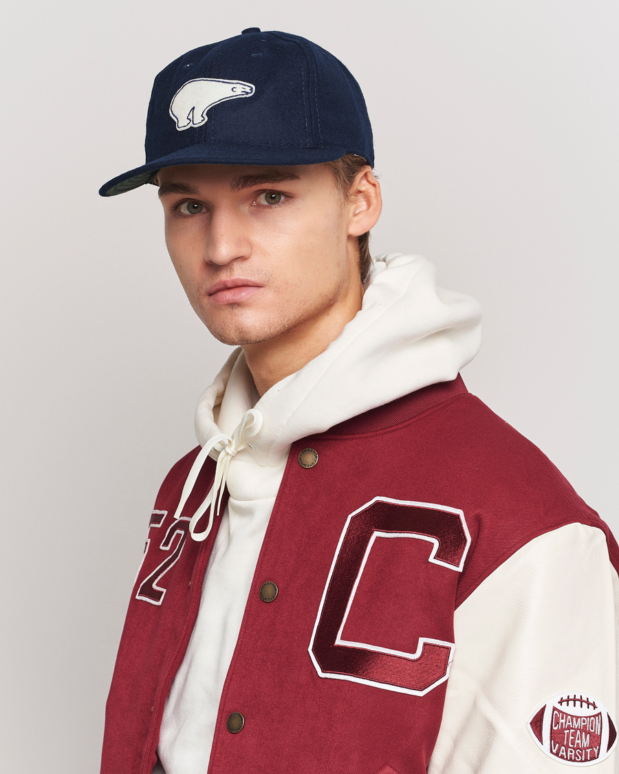 Hombres | Ebbets Field Flannels Made in USA Cervezeria Polar 1950 Vintage Ballcap Navy | Ebbets Field Flannels | Made in USA Cervezeria Polar 1950 Vintage Ballcap Navy