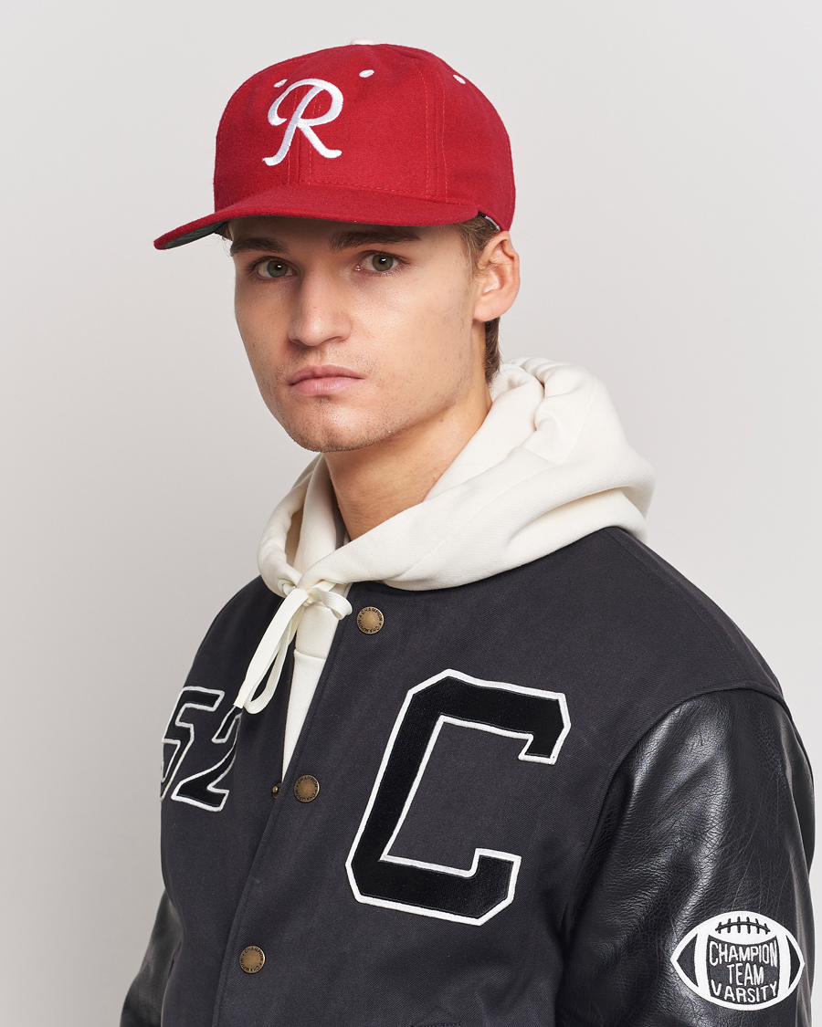 Hombres | Ebbets Field Flannels Made in USA Seattle Rainiers 1955 Vintage Ballcap Red | Ebbets Field Flannels | Made in USA Seattle Rainiers 1955 Vintage Ballcap Red