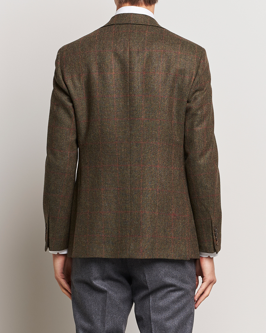 Hombres | Blazers | Walker Slater | Edward Lambswool Windowpane Blazer Green