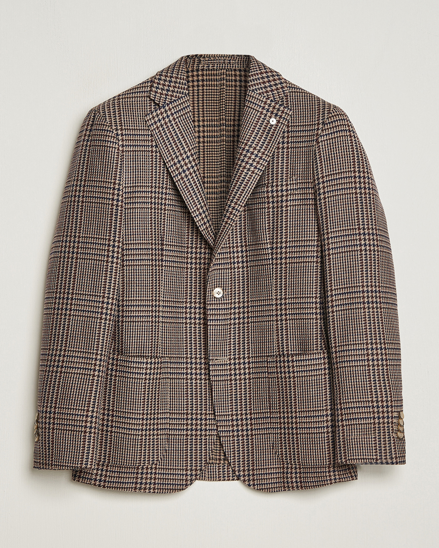 Hombres | Blazers | L.B.M. 1911 | Jack Regular Checked Wool Blazer Brown