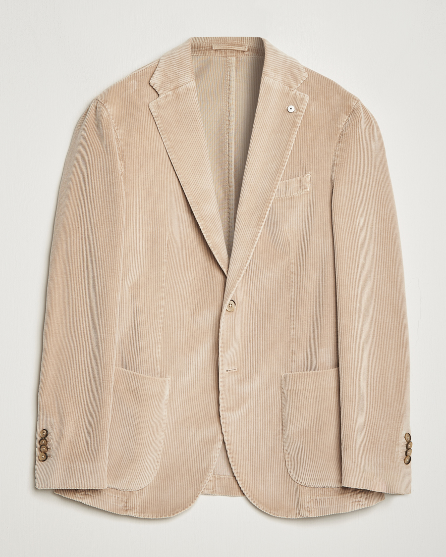 Hombres | Blazers | L.B.M. 1911 | Jack Corduroy Blazer Beige
