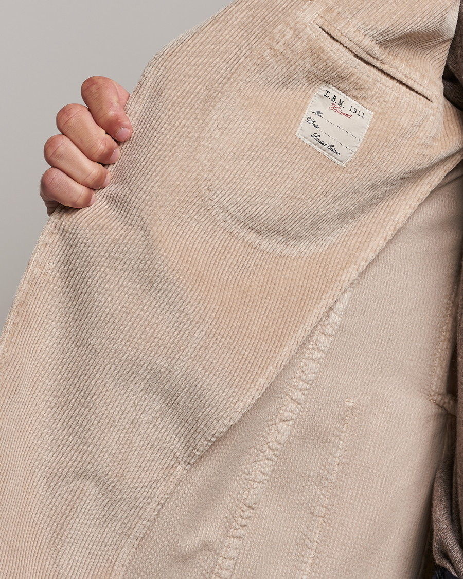 Hombres | Blazers | L.B.M. 1911 | Jack Corduroy Blazer Beige