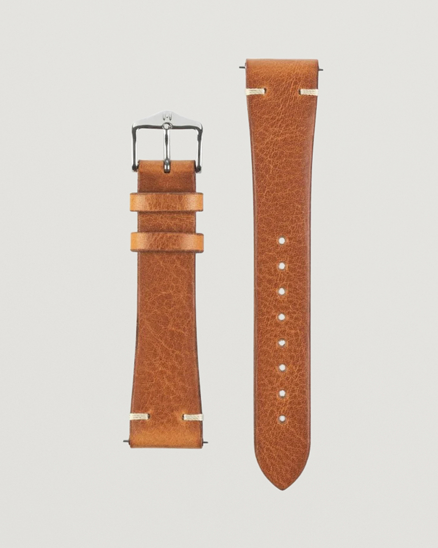 Hombres | Correas de reloj | HIRSCH | Bagnore Vintage Leather Watch Strap Golden Brown