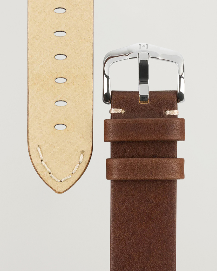 Hombres | Correas de reloj | HIRSCH | Ranger Retro Leather Watch Strap Golden Brown