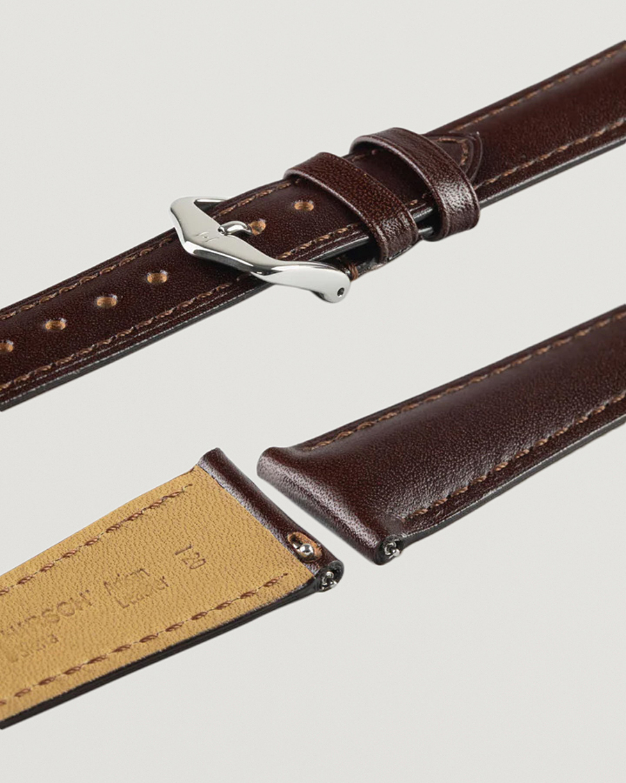 Hombres | Correas de reloj | HIRSCH | Siena Tuscan Leather Watch Strap Brown
