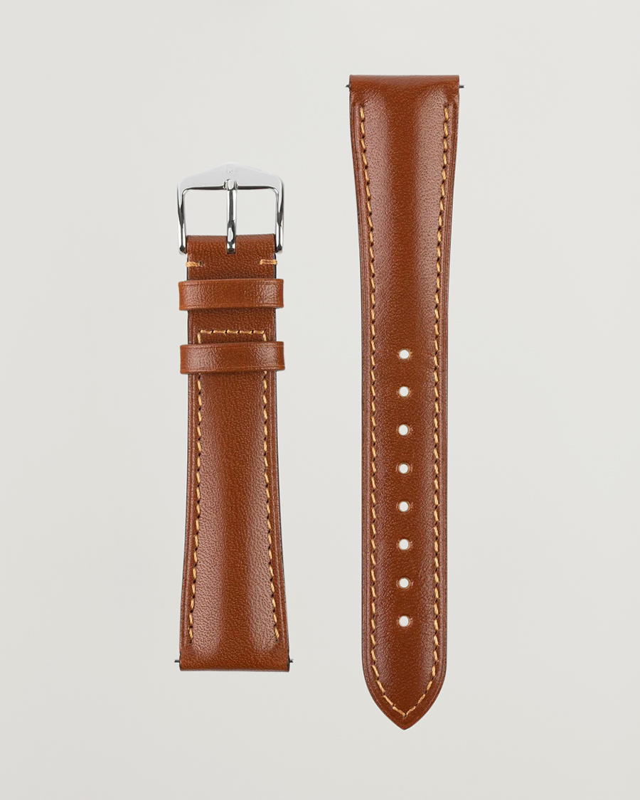 Hombres | HIRSCH Siena Tuscan Leather Watch Strap Golden Brown | HIRSCH | Siena Tuscan Leather Watch Strap Golden Brown