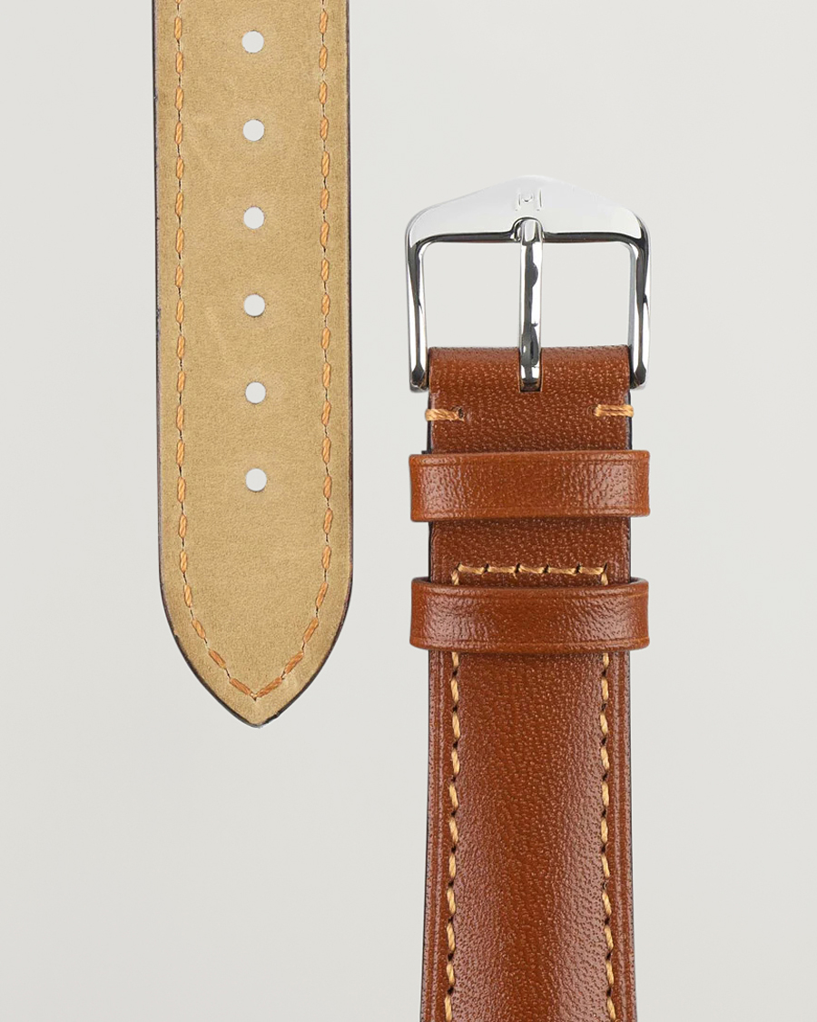 Hombres | HIRSCH Siena Tuscan Leather Watch Strap Golden Brown | HIRSCH | Siena Tuscan Leather Watch Strap Golden Brown