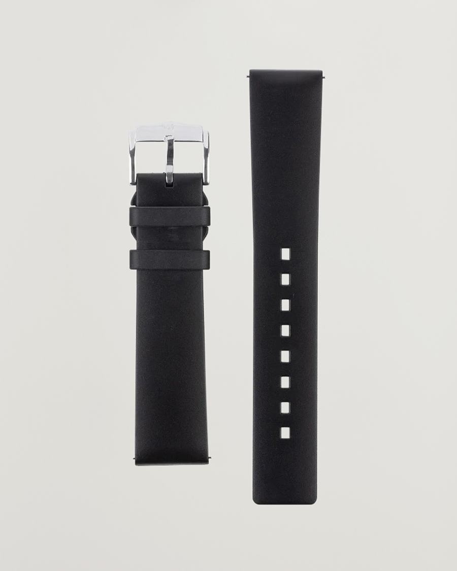 Hombres | Correas de reloj | HIRSCH | Pure Natural Rubber Watch Strap Black