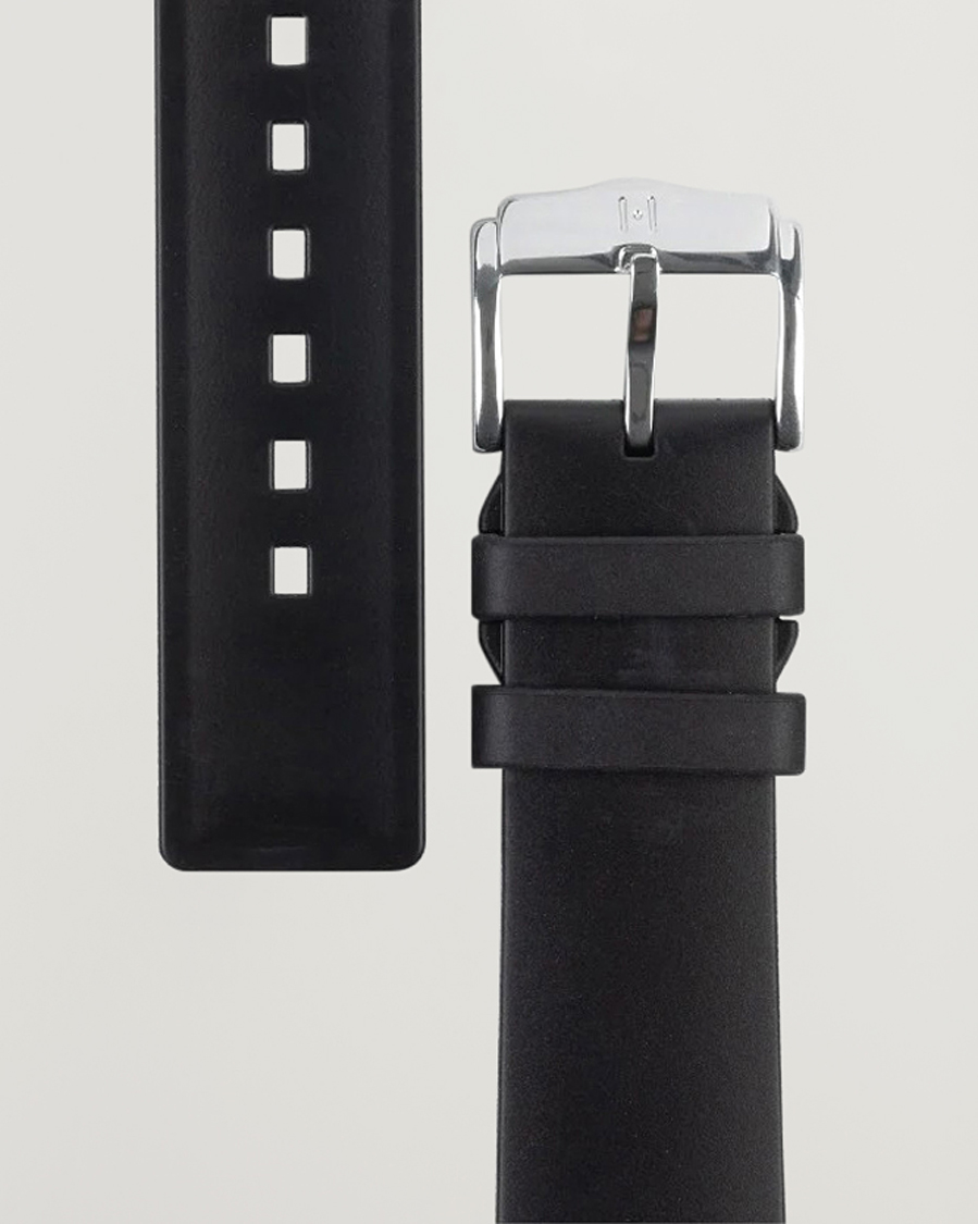 Hombres | Correas de reloj | HIRSCH | Pure Natural Rubber Watch Strap Black