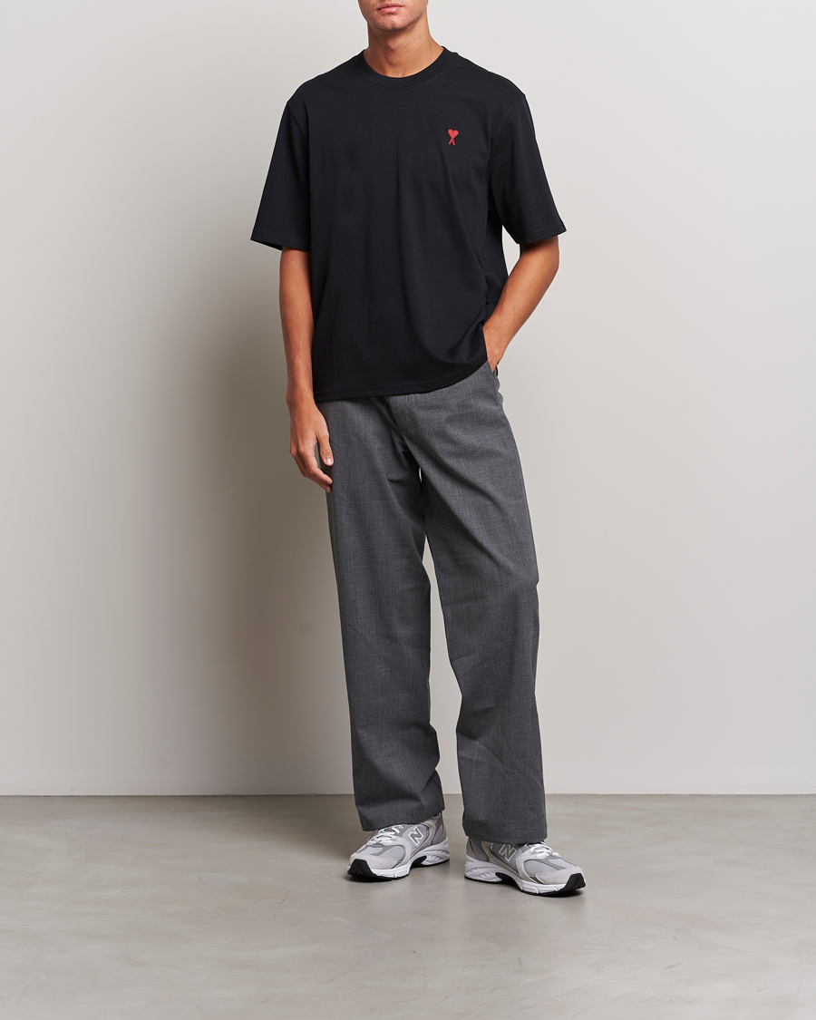 Hombres | Camisetas | AMI | Heart Logo T-Shirt Black