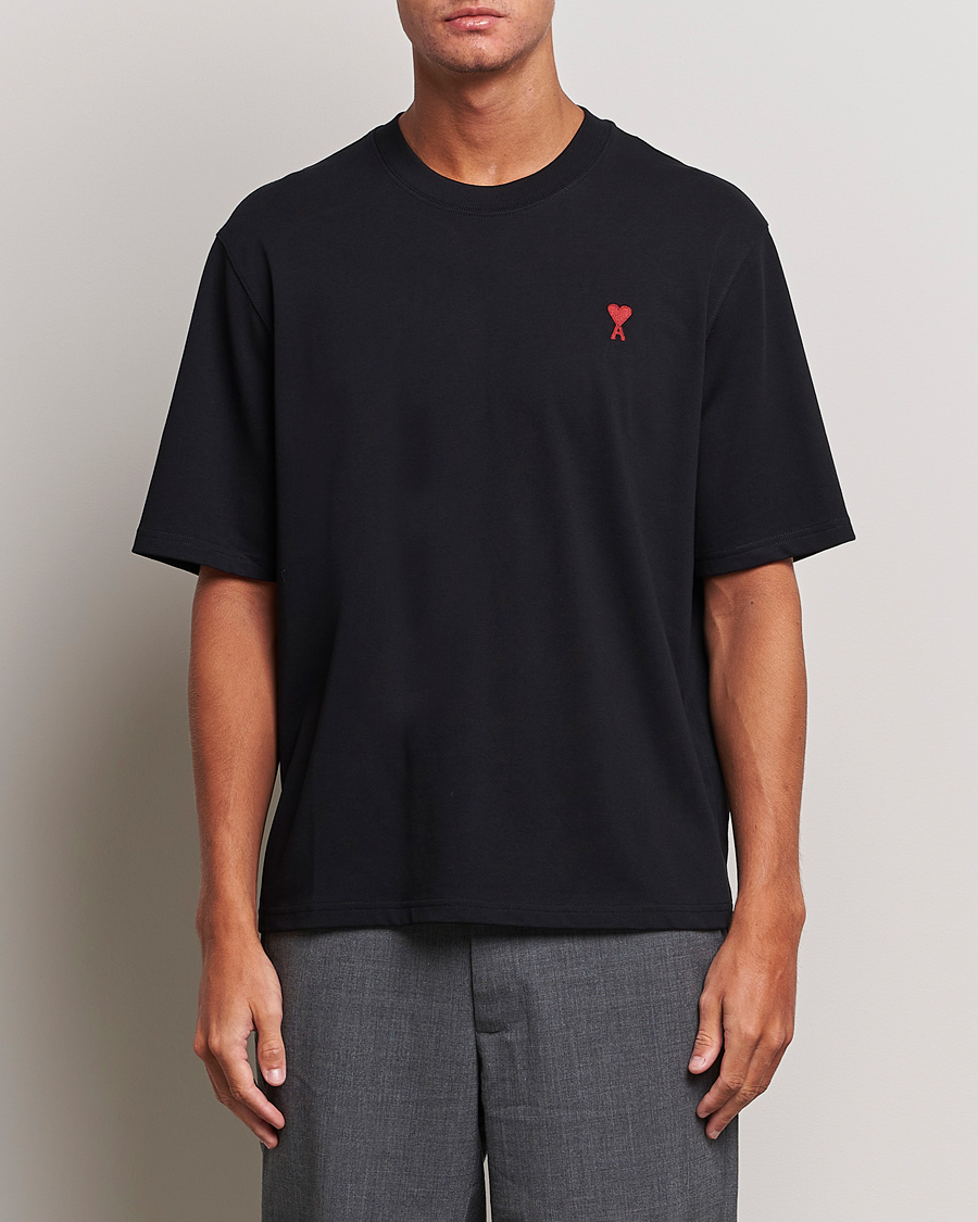 Hombres | Camisetas | AMI | Heart Logo T-Shirt Black