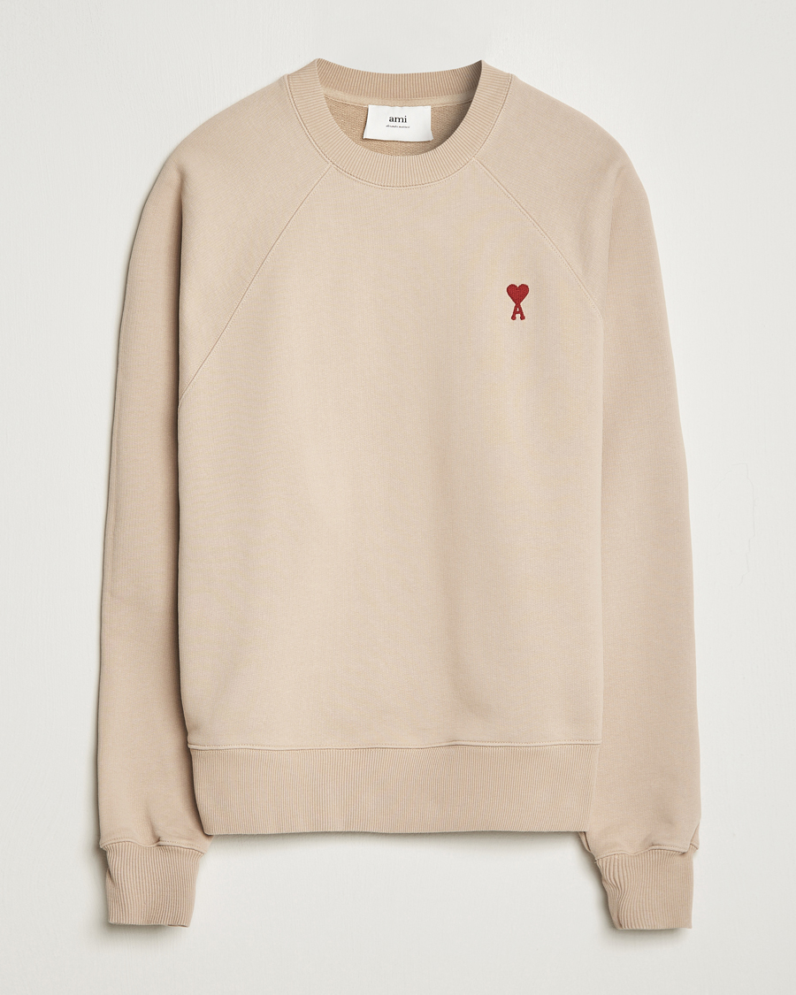 Hombres | Jerséis y prendas de punto | AMI | Heart Logo Sweatshirt Beige