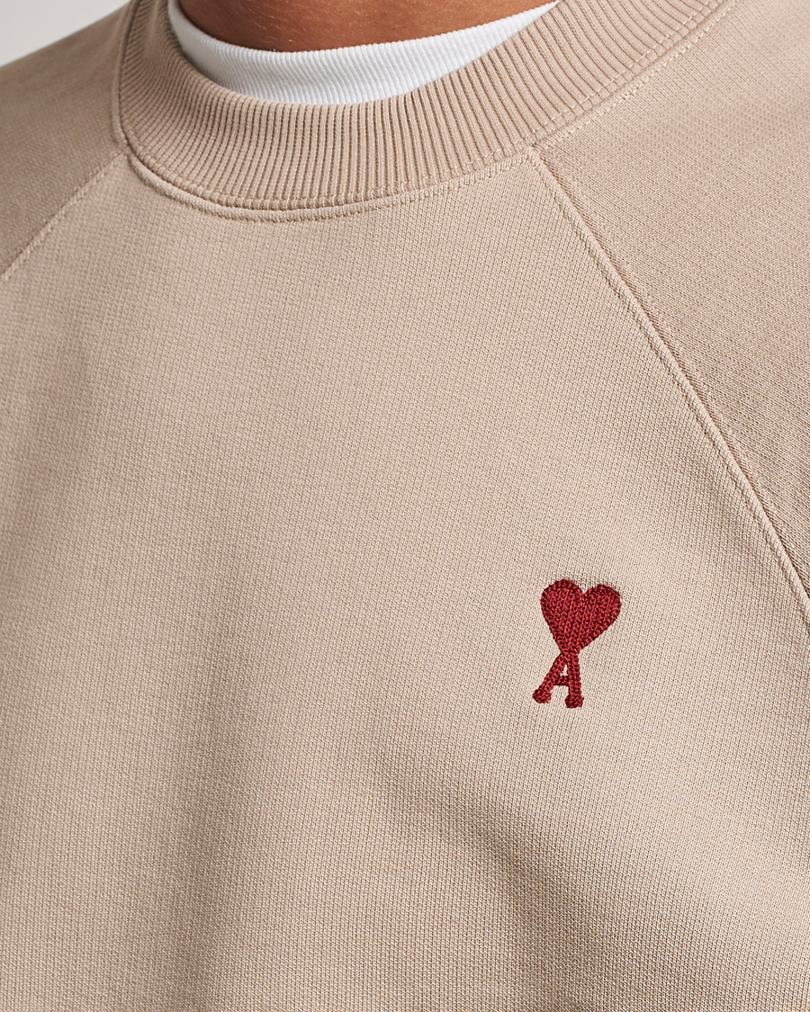 Hombres | Jerséis y prendas de punto | AMI | Heart Logo Sweatshirt Beige