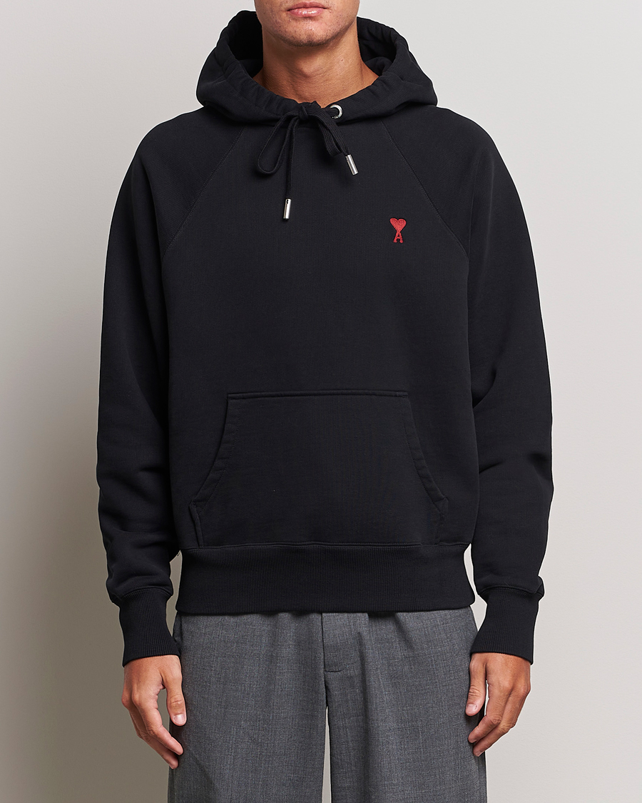 Hombres | Jerséis y prendas de punto | AMI | Heart Logo Hoodie Black