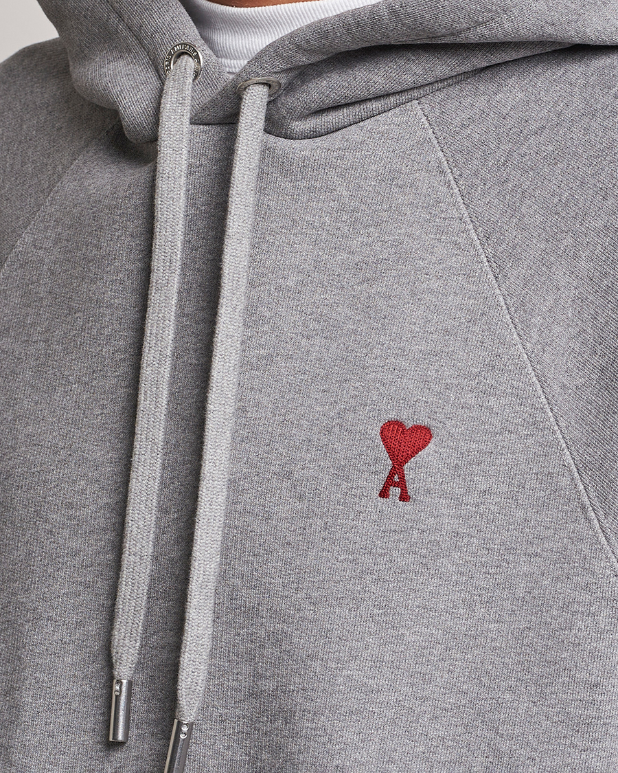 Hombres | Jerséis y prendas de punto | AMI | Heart Logo Hoodie Heather Grey