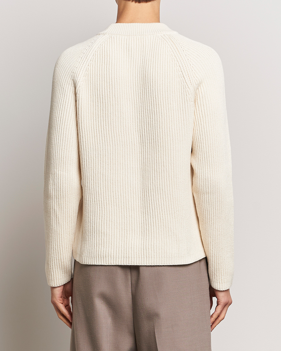 Hombres | Jerséis y prendas de punto | AMI | Heavy Knitted Crew Neck Ivory