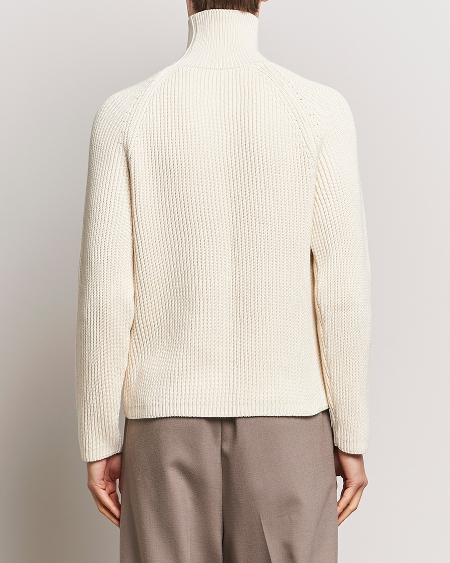 Hombres | Jerséis y prendas de punto | AMI | Heavy Knitted Turtleneck Ivory