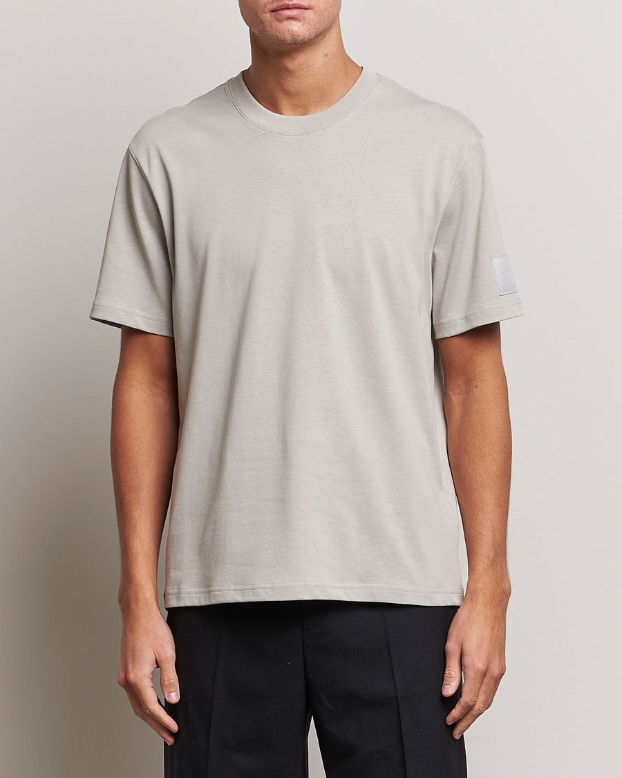 Hombres | Camisetas | AMI | Fade Out Crew Neck T-Shirt Pearl Grey
