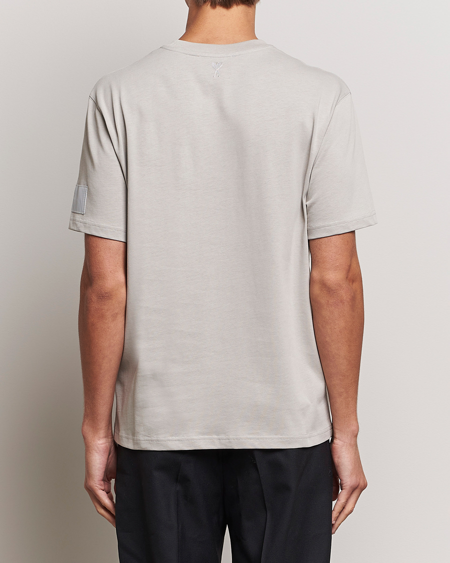Hombres | Camisetas | AMI | Fade Out Crew Neck T-Shirt Pearl Grey