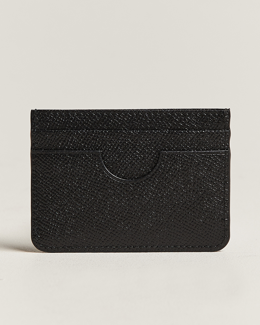 Hombres |  | AMI | Tonal Logo Leather Cardholder Black