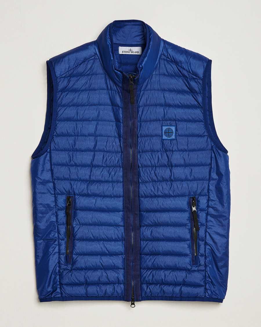 Hombres | Abrigos y chaquetas | Stone Island | Recycled Nylon Down-TC Vest Bright Blue