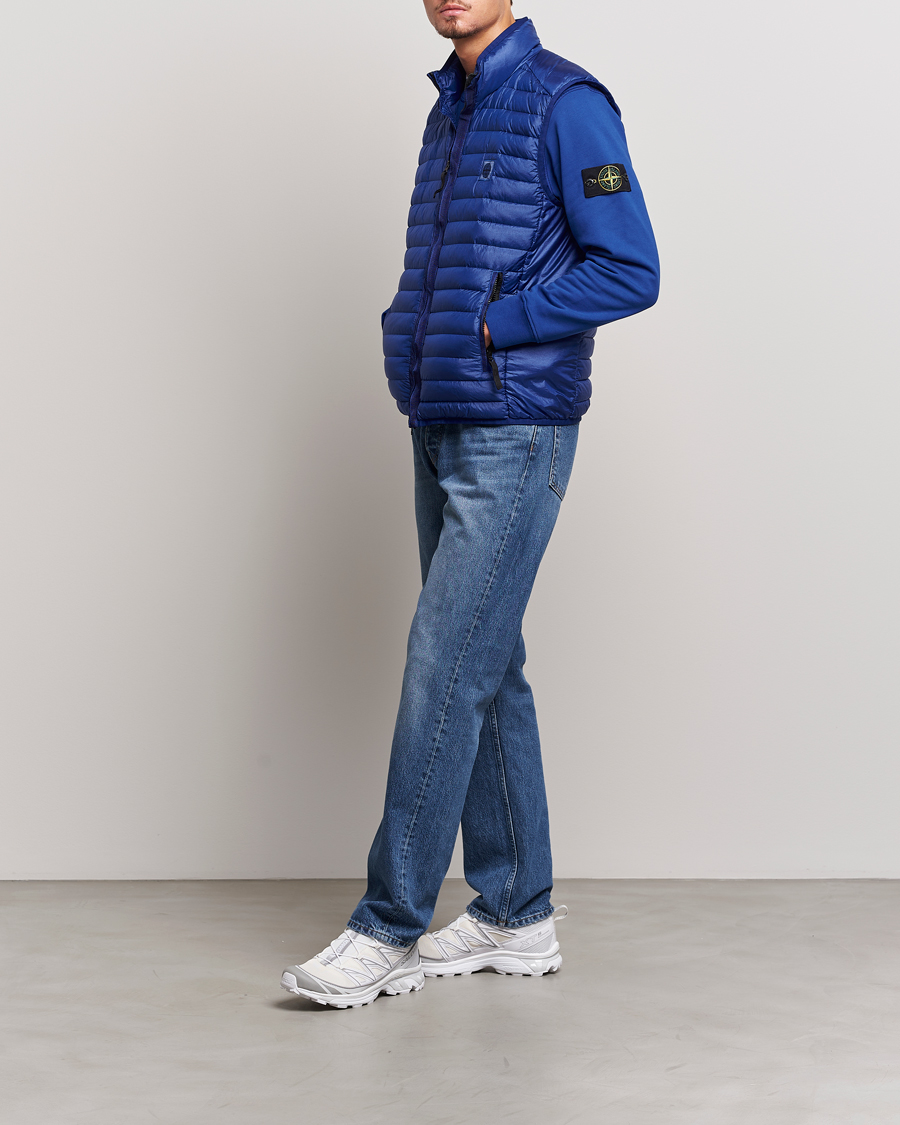 Hombres | Abrigos y chaquetas | Stone Island | Recycled Nylon Down-TC Vest Bright Blue